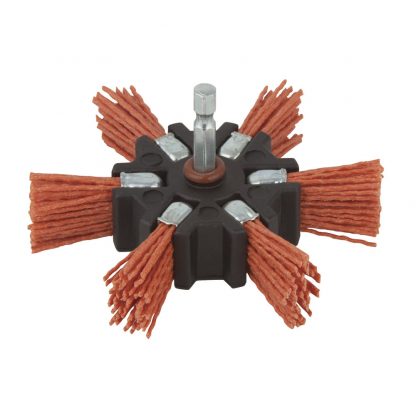 Wolfcraft Nylonový kartáč tvrdý vějíř 100mm 6stop 1512000