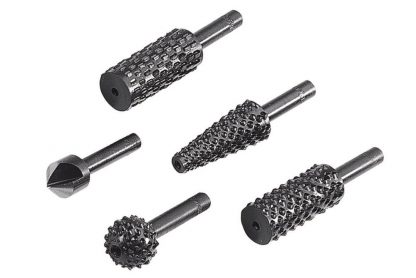 Wolfcraft sada 4 ks rašple +záhlubník dřevo/kov 2540000