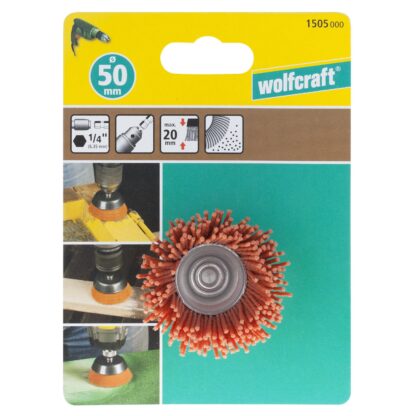 Wolfcraft nylonový hrncový kartáč, razantní, pr. 50mm 1505000 - Image 2