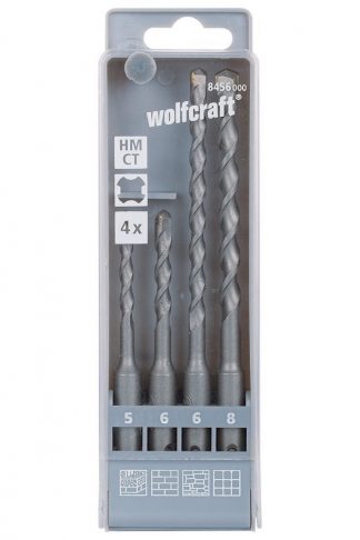 Wolfcraft Sada 4ks příklepový vrták SDS-plus ø5-8mm 8456000