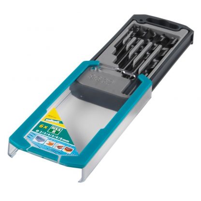 Wolfcraft Sada 6ks spirálové vrtáky do kovu válcovaný HSS ø2-8mm 8632000