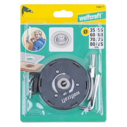 Wolfcraft nastavitelná děrovka pro bodová světla 35-80 mm 5986000 - Image 6