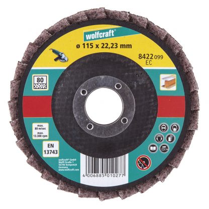 Wolfcraft brusný lamelový talíř s plstí ø 115 mm 8422099